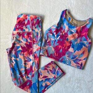 SALE-Old Navy Girls Multicolor Activewear Leggings and Top